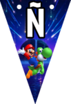 Banderines Super Mario Galaxy Banderines banderines imprimibles Banderines Super Mario Galaxy Banderines banderines imprimibles