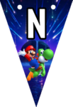 Banderines Super Mario Galaxy Banderines banderines imprimibles Banderines Super Mario Galaxy Banderines banderines imprimibles
