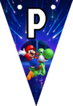 Banderines Super Mario Galaxy Banderines banderines imprimibles Banderines Super Mario Galaxy Banderines banderines imprimibles