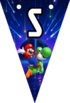 Banderines Super Mario Galaxy Banderines banderines imprimibles Banderines Super Mario Galaxy Banderines banderines imprimibles