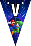 Banderines Super Mario Galaxy Banderines banderines imprimibles Banderines Super Mario Galaxy Banderines banderines imprimibles