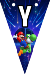 Banderines Super Mario Galaxy Banderines banderines imprimibles Banderines Super Mario Galaxy Banderines banderines imprimibles