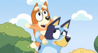 Chocolate Bluey en el Parque kit imprimible Chocolate Bluey en el Parque kit imprimible