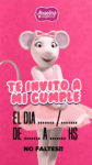 Invitación Virtual (para Celulares) Angelina Ballerina kit imprimible Invitación Virtual (para Celulares) Angelina Ballerina kit imprimible