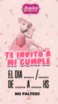 Invitación Virtual (para Celulares) Angelina Ballerina Saludando kit imprimible Invitación Virtual (para Celulares) Angelina Ballerina Saludando kit imprimible