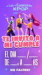 Invitación Virtual (para Celulares) Las Guerreras K-Pop kit imprimible Invitación Virtual (para Celulares) Las Guerreras K-Pop kit imprimible