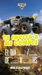 Invitación Virtual (para Celulares) Monstruo Monster Jam kit imprimible Invitación Virtual (para Celulares) Monstruo Monster Jam kit imprimible