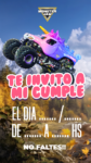 Invitación Virtual (para Celulares) Unicornio Monster Jam kit imprimible Invitación Virtual (para Celulares) Unicornio Monster Jam kit imprimible