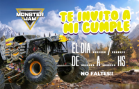 Tarjetita Invitación Monstruo Monster Jam kit imprimible Tarjetita Invitación Monstruo Monster Jam kit imprimible
