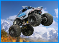 Galletita Opera Monster Jam Megalodon kit imprimible Galletita Opera Monster Jam Megalodon kit imprimible