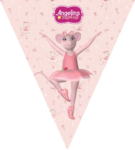 Paragüitas Angelina Ballerina Rosa kit imprimible Paragüitas Angelina Ballerina Rosa kit imprimible