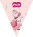 Paragüitas Angelina Ballerina Saludando kit imprimible Paragüitas Angelina Ballerina Saludando kit imprimible