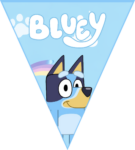 Paragüitas Bluey kit imprimible Paragüitas Bluey kit imprimible