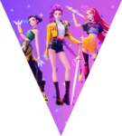 Paragüitas Las Guerreras K-Pop kit imprimible Paragüitas Las Guerreras K-Pop kit imprimible
