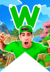 Banderin letra W Alejo Igoa imprimible gratis Banderin letra W Alejo Igoa imprimible gratis
