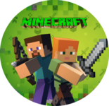 Alfajores Minecraft kit imprimible Alfajores Minecraft kit imprimible