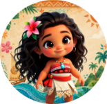 Alfajores Baby Moana kit imprimible Alfajores Baby Moana kit imprimible