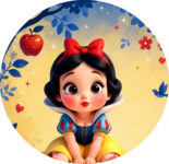 Alfajores Blancanieves Bebé kit imprimible Alfajores Blancanieves Bebé kit imprimible