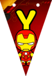 Banderin letra Y Baby Iron Man Banderines imprimible gratis Banderin letra Y Baby Iron Man Banderines imprimible gratis