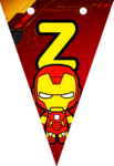Banderin letra Z Baby Iron Man Banderines imprimible gratis Banderin letra Z Baby Iron Man Banderines imprimible gratis