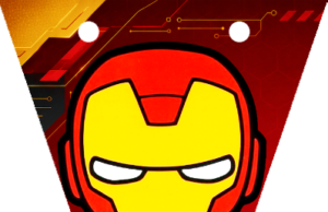 Kit imprimible gratis Baby Iron Man banderines candy bar superhéroe