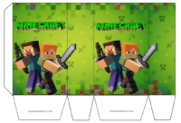 Bolsitas Golosineras Minecraft kit imprimible Bolsitas Golosineras Minecraft kit imprimible