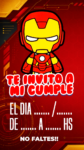 Invitación Virtual (para Celulares) Iron Man Baby kit imprimible Invitación Virtual (para Celulares) Iron Man Baby kit imprimible