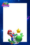 Marcos para Fotos Super Mario Galaxy Yoshi kit imprimible Marcos para Fotos Super Mario Galaxy Yoshi kit imprimible