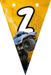 Banderin letra Z Megalodon Monster Jam imprimible gratis Banderin letra Z Megalodon Monster Jam imprimible gratis