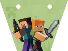 Kit imprimible Banderines gratis Minecraft candy bar – Decoración épica para cumpleaños gamer