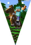 Kit imprimible gratis Minecraft candy bar – Banderines temáticos para cumpleaños