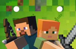 Kit imprimible gratis Minecraft banderines para candy bar – Decoración pixelada