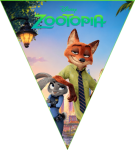Paragüitas Zootopia kit imprimible Paragüitas Zootopia kit imprimible