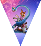 Paragüitas Zootopia 2 kit imprimible Paragüitas Zootopia 2 kit imprimible