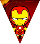 Paragüitas Iron Man Baby kit imprimible Paragüitas Iron Man Baby kit imprimible