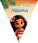 Paragüitas Baby Moana kit imprimible Paragüitas Baby Moana kit imprimible