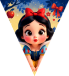 Paragüitas Blancanieves Bebé kit imprimible Paragüitas Blancanieves Bebé kit imprimible