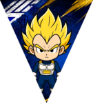 Paragüitas Baby Vegeta Dragon Ball Z kit imprimible Paragüitas Baby Vegeta Dragon Ball Z kit imprimible