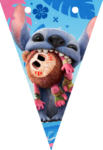 Kit imprimible Banderines gratis Stitch candy bar para cumpleaños temático