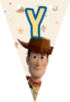 Banderin letra Y Woody Toy Story imprimible gratis Banderin letra Y Woody Toy Story imprimible gratis
