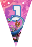 Banderin letra J Zootopia imprimible gratis Banderin letra J Zootopia imprimible gratis