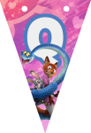 Banderin letra Q Zootopia imprimible gratis Banderin letra Q Zootopia imprimible gratis