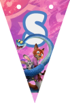 Banderin letra S Zootopia imprimible gratis Banderin letra S Zootopia imprimible gratis