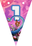 Banderin número 1 Zootopia imprimible gratis Banderin número 1 Zootopia imprimible gratis