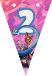 Banderin número 2 Zootopia imprimible gratis Banderin número 2 Zootopia imprimible gratis