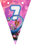 Banderin número 7 Zootopia imprimible gratis Banderin número 7 Zootopia imprimible gratis
