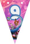 Banderin número 9 Zootopia imprimible gratis Banderin número 9 Zootopia imprimible gratis