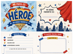 🏆 Tarjetas del Día del Padre para Imprimir Gratis — ¡Descargalas Ahora!