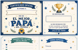✍️ Tarjetas del Día del Padre para Completar — ¡Imprimibles Gratis!