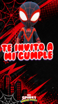 Invitación Virtual (para Celulares) Spin Spider kit imprimible Invitación Virtual (para Celulares) Spin Spider kit imprimible